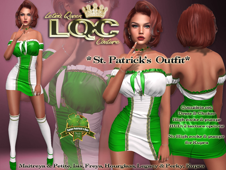 Second Life Marketplace - *LQC* ♕ Sexy St Patrick's VI outfit